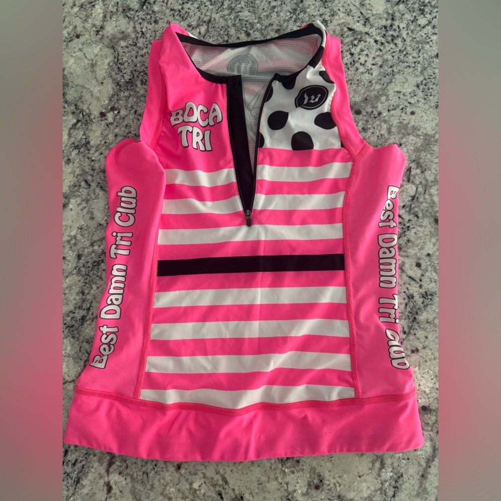 Women's Pink and White Jersey